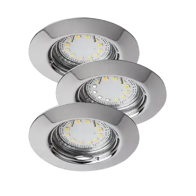 RABALUX Lite LED ugradni spot GU10 3x3W 3000K hrom