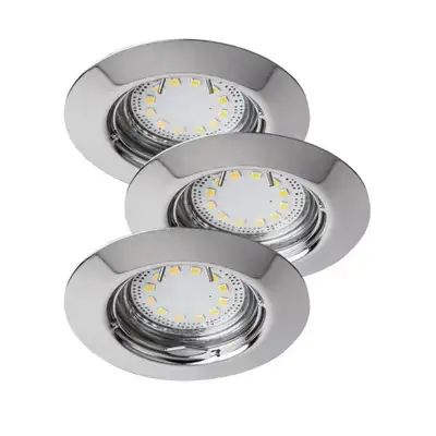 RABALUX Lite LED ugradni spot GU10 3x3W 3000K hrom