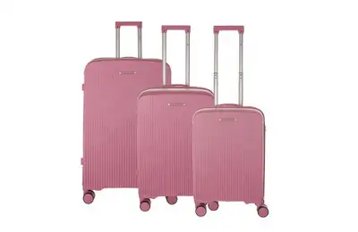 ENOVA TOKYO Set kofera 3 / 1 sa 4 tockica pink