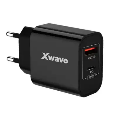 X WAVE H20AC 20W Brzi Punjac, Dual A+C Crni