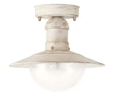 RABALUX Oslo spoljna plafonjera E27 60W belo / zlato IP44