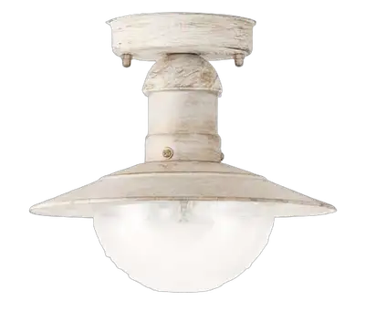 RABALUX Oslo spoljna plafonjera E27 60W belo / zlato IP44