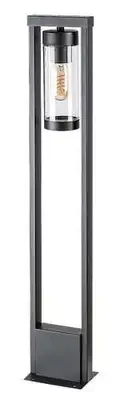 RABALUX Kolta spoljna odna lampa aluminijum mat crna s providnim abažurom E27
