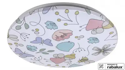 RABALUX Hanka plafonjera LED 24W 3000K okrugla 38cm avioni / rakete