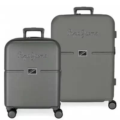 PEPE JEANS  ACCENT set kofera 2 / 1 tamno siva