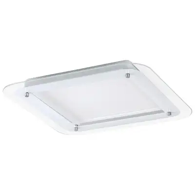 RABALUX Lorna, staklena plafonjera,  LED 22W, 4000K, 52x52cm