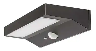 RABALUX Korana spoljna solarna zidna lampa crna aluminijumska 6W 450lm 4000K