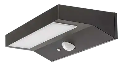 RABALUX Korana spoljna solarna zidna lampa crna aluminijumska 6W 450lm 4000K