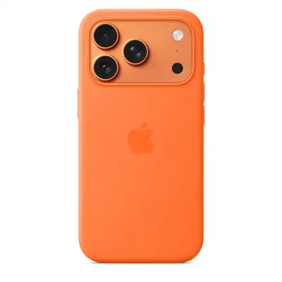 APPLE iPhone 17 Pro Silicone Case with MagSafe – Orange mgfe4zm/a