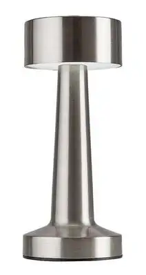 RABALUX Senan stona lampa LED2 7W H21cm srebrna