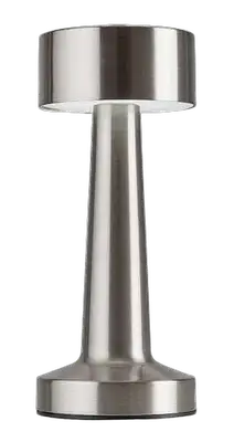 RABALUX Senan stona lampa LED2 7W H21cm srebrna
