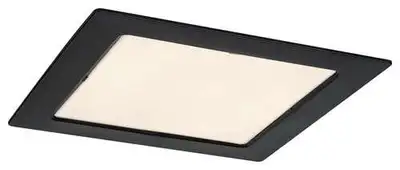 RABALUX Shaun2 plafonjera 18W 3000K crna cetvrtasta