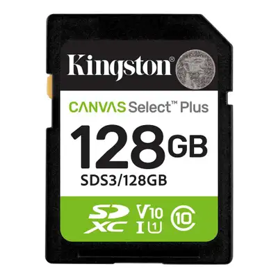 KINGSTON SD 128GB Kingston Canvas SelectPlus gen 3