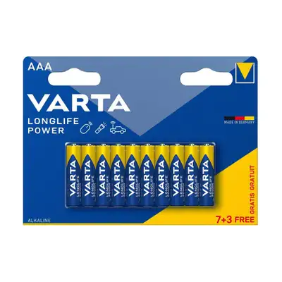 VARTA Longlife Power alkalna baterija LR03 7+3