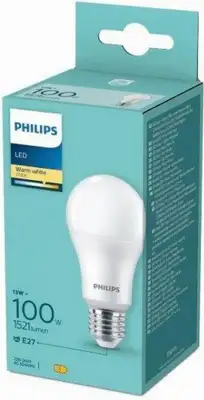 PHILIPS  13W(100W) A60 E27 WW FR ND 1PF / 6