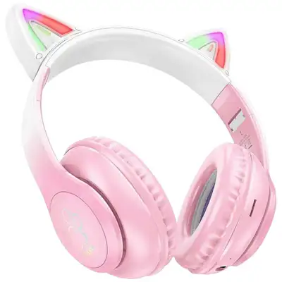 HOCO W42 Cat Ear roze Bluetooth Bezicne Slusalice
