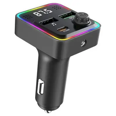 KETTZ FM Transmiter i Punjac Paya – 2×USB QC3.1 + Type-C, LED