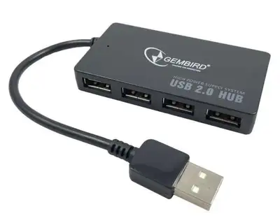 GEMBIRD UHB-U2P4-02 USB2.0 4-port HUB black