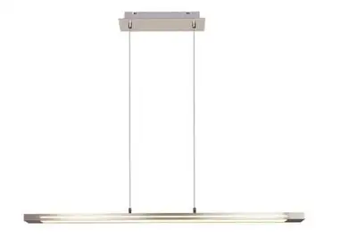 RABALUX Yordana, LED visilica, 27W, 3000K, dimabilna na touch, brušeni hrom