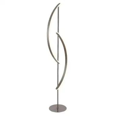 RABALUX Jarnelle, podna brušeni hrom LED 30W, 3000K, visina 150cm