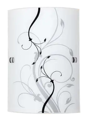 RABALUX Elina zidna lampa260x180E27 60W crno/belo