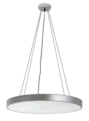 RABALUX Tesia plafonjera srebrna 60W 3600lm, 3000+6000K, D60cm IP21