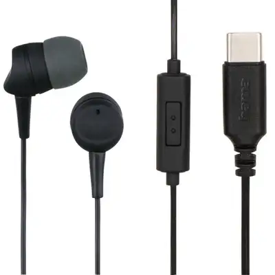 HAMA SEA II USB-C slusalice+Mic za smartfon crna