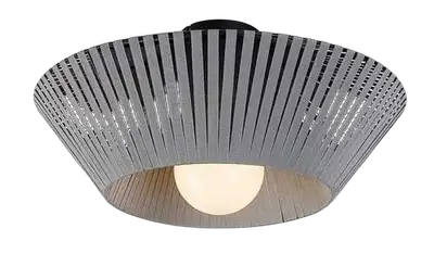 RABALUX Revan, plafonska tekstilna siva 1xE27,  precnik 40cm