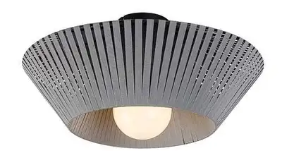 RABALUX Revan, plafonska tekstilna siva 1xE27,  precnik 40cm