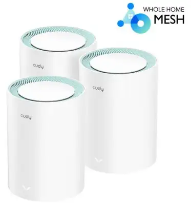 CUDY Whole Home Wi-Fi Gigabit Mesh System M1300 AC1200 Dual Band(3-Pack)