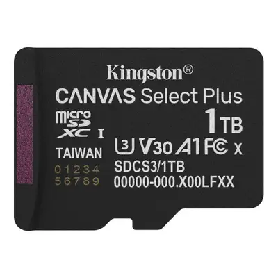 KINGSTON MicroSD 1TB Kingston SelectPlus gen3 bez  adaptera