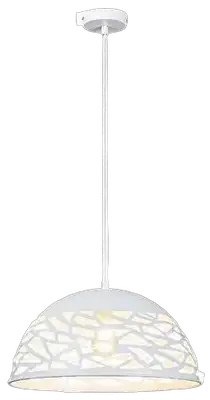 RABALUX Norena,visilica E27 60W,mat belo