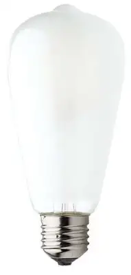 RABALUX Filament LED sijalica, milky, metal+staklo, E27 ST64