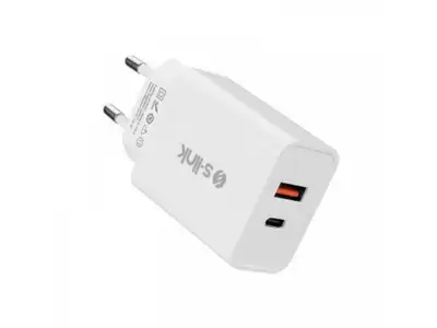 S-LINK SL-EC60 20W USB-A 3A + USB-C 5A beli