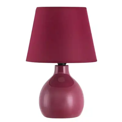RABALUX Ingrid keramicka stona lampa E14 tamno crvena