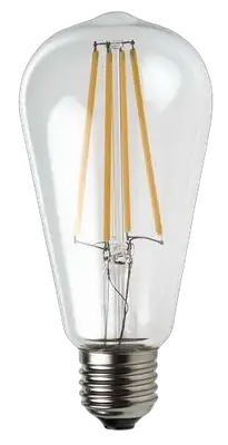 RABALUX Filament LED sijalica, providno, metal+staklo, E27 ST