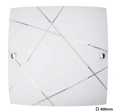 RABALUX Phaedra plafonjera 400x400 E27 2x60W belo