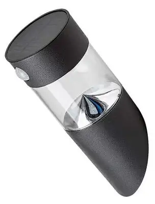 RABALUX Kapuas spoljna solarna zidna lampa crna nerdajuci celika 1,5W 100lm 4000K senzor pokreta