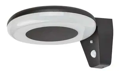 RABALUX Certovo spoljna solarna zidna lampa crna aluminijumska 4000K 360lm