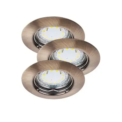 RABALUX Lite LED ugradni spot GU10 3x3W 3000K bronzaa