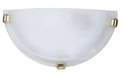 RABALUX Alabastro zidna lampa E27 60W belo/gold