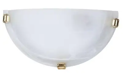 RABALUX Alabastro zidna lampa E27 60W belo / gold