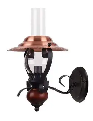 RABALUX Enna zidna lampa E14 40W crno-bakar