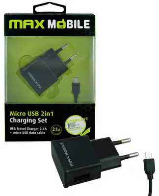 MAX MOBILE USB+ MICRO DATA KABEL 2.4A