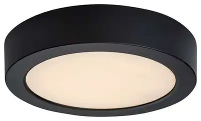 RABALUX Shaun2 plafonjera 15W 3000K crna okrugla