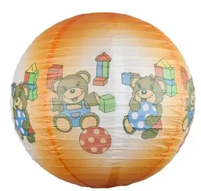 RABALUX Sweet ball, papirna visilica oragne medvedic D40 cm (bez kabla i sijalicnog grla)