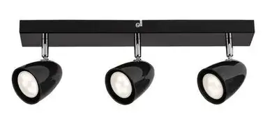 RABALUX Perico plafonjera GU10 3x5W crna