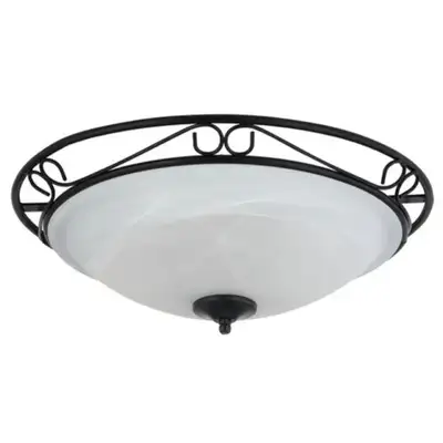 RABALUX Athen plafonjeraD47 E27 3x60W mat crno