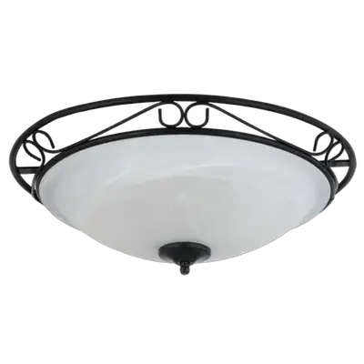 RABALUX Athen plafonjeraD47 E27 3x60W mat crno