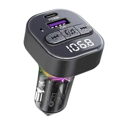 KETTZ FM Transmiter i Punjac Yare – QC3.1 + Type-C PD30W, LED